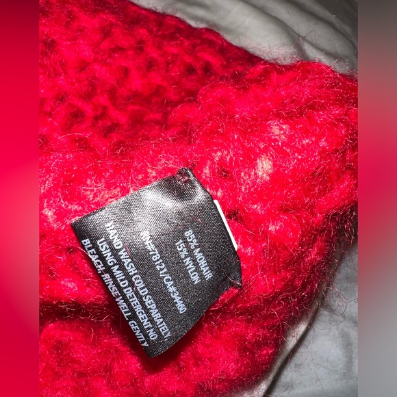 Eileen Fisher Mohair infinity wrap hand knit nwt - Picture 5 of 9